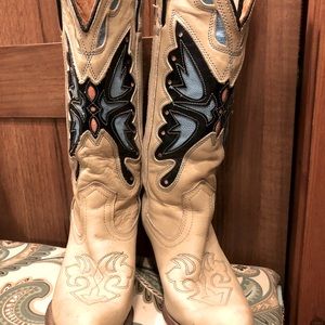 Vintage leather cowboy boots